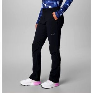 Columbia Windproof soft shell Snow Pants omni heat black 4 NWOT